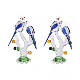 AFAST Multicolour Glass Figurines - Pack of 2