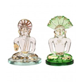 AFAST Multicolour Glass Figurines - Pack of 2