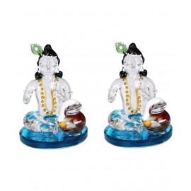 AFAST Multicolour Glass Figurines - Pack of 2