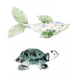 AFAST Multicolour Glass Figurines - Pack of 2
