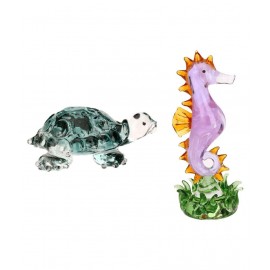 AFAST Multicolour Glass Figurines - Pack of 2