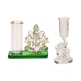 AFAST Multicolour Glass Figurines - Pack of 2