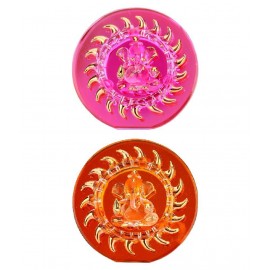 AFAST Multicolour Glass Figurines - Pack of 2