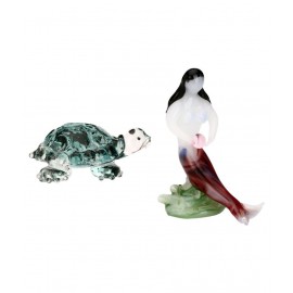AFAST Multicolour Glass Figurines - Pack of 2