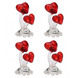 AFAST Multicolour Glass Figurines - Pack of 4
