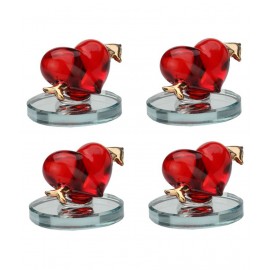 AFAST Multicolour Glass Figurines - Pack of 4
