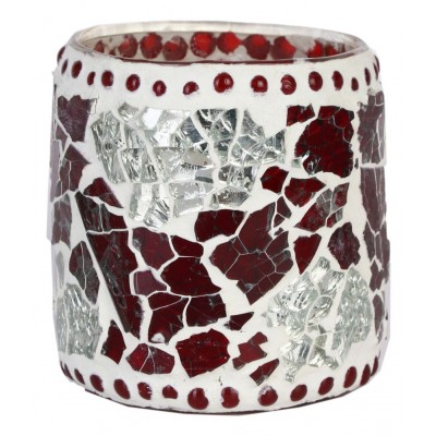 AFAST Multicolour Table Top Glass Tea Light Holder - Pack of 5