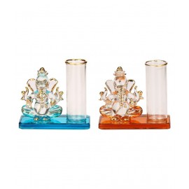 AFAST Purple Glass Decoratives Glasses - Pack of 2
