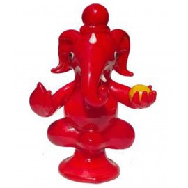 AFAST Red Glass Decoratives Glasses - Pack of 1