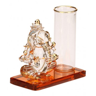 AFAST Red Glass Decoratives Glasses - Pack of 2