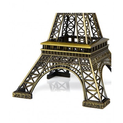 AFTERSTITCH 1 Piece Metal Eiffel Tower Antique Vintage Statue for Room, Office, Decorative Showpeice for Home, Desk Decor, Table Stand Holder, Unique Gift and Many Occasions