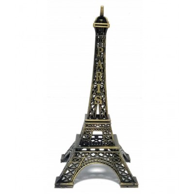 AFTERSTITCH 1 Piece Metal Eiffel Tower Antique Vintage Statue for Room, Office, Decorative Showpeice for Home, Desk Decor, Table Stand Holder, Unique Gift and Many Occasions