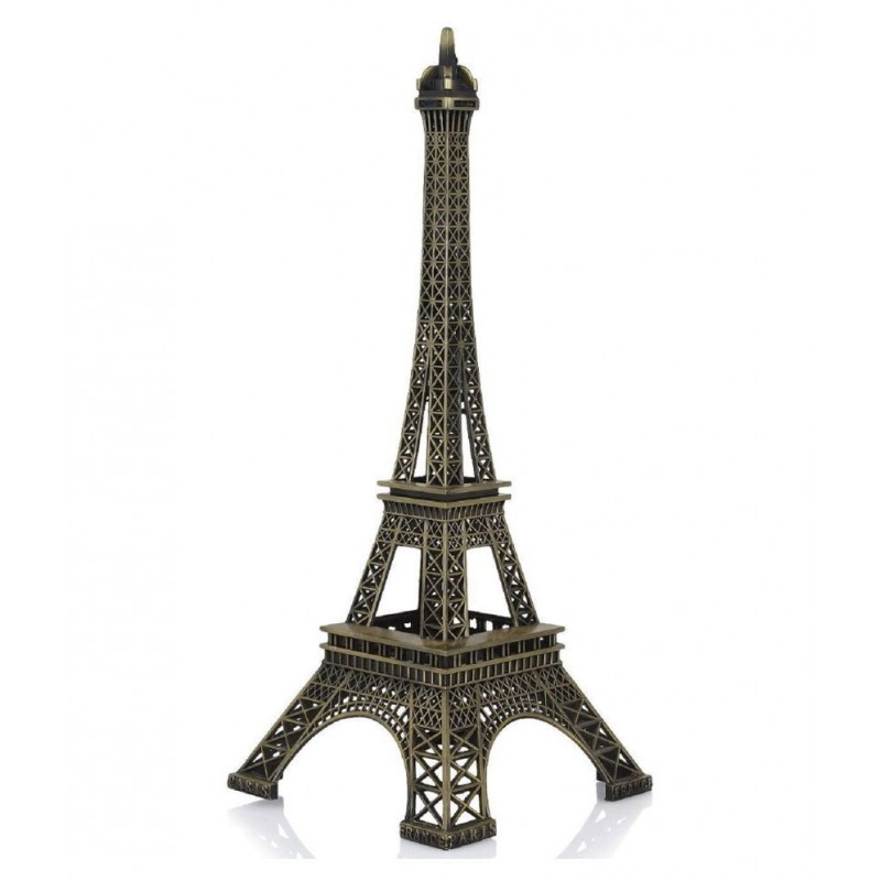 AFTERSTITCH 1 Piece Metal Eiffel Tower Antique Vintage Statue for Room, Office, Decorative Showpeice for Home, Desk Decor, Table Stand Holder, Unique Gift and Many Occasions