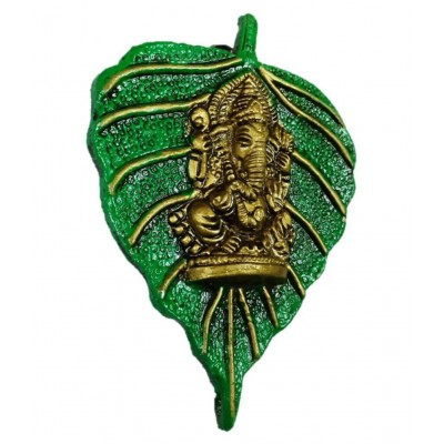 AFTERSTITCH Green Metal Decorative Elephant - Pack of 1