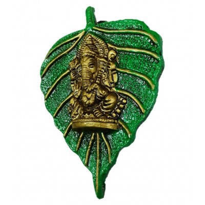 AFTERSTITCH Green Metal Decorative Elephant - Pack of 1