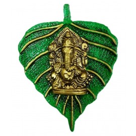 AFTERSTITCH Green Metal Decorative Elephant - Pack of 1