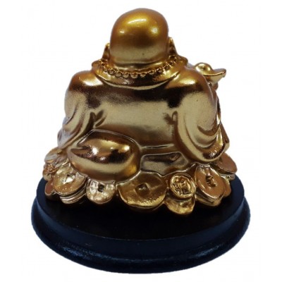 AFTERSTITCH Laughing Buddha showpiece Resin Buddha Idol 7 x 8 cms Pack of 1