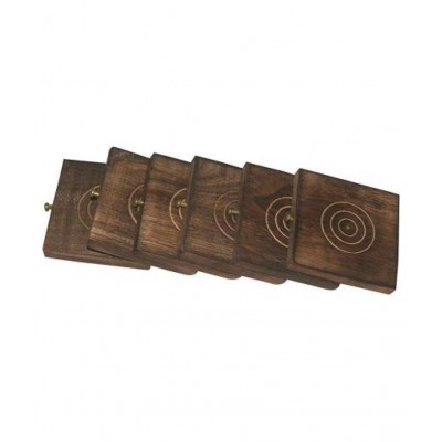 AFTERSTITCH Wood Designer Shape Coasters - Pack of 1