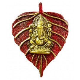 AFTERSTITCH ganesha murti hanging idol Alloy Ganesha Idol 10 x 13 cms Pack of 1