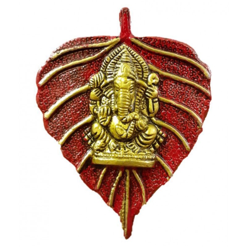 AFTERSTITCH ganesha murti hanging idol Alloy Ganesha Idol 10 x 13 cms Pack of 1