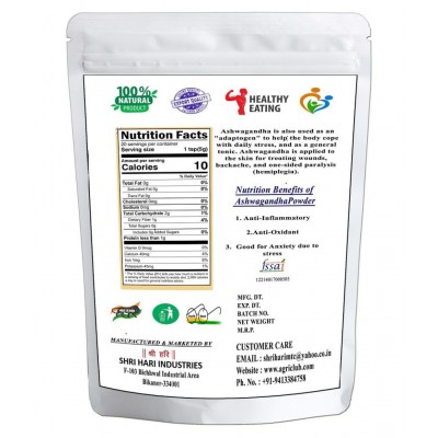 AGRI CLUB Ashwagandha Powder 1 kg Pack Of 1