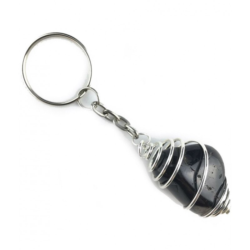 AIR9 Black Crystal Keychain - Pack of 1