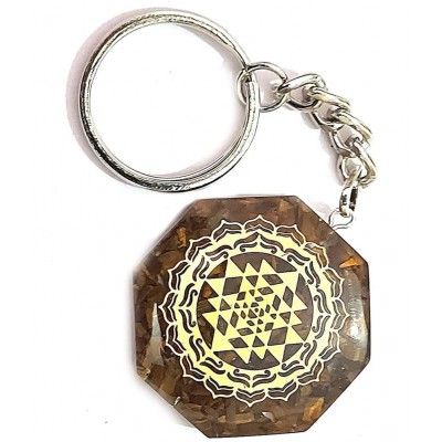 AIR9 Brown Crystal Keychain - Pack of 1