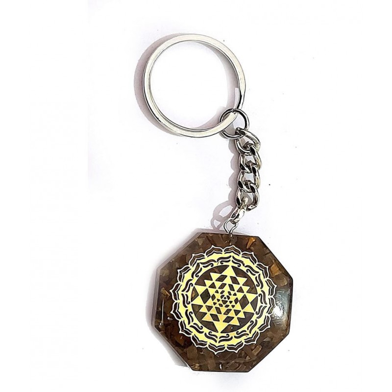 AIR9 Brown Crystal Keychain - Pack of 1