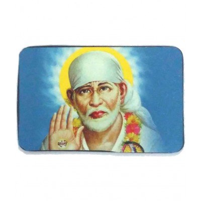 AIR9 Shridi Sai Baba In Iron Rectangle Fridge Magnets Fridge Magnet - Pack of 1