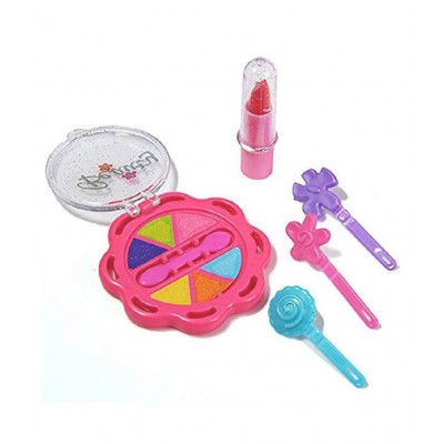 AJ@ Make-Up Beauty Set Make up case Make up Kit with Hair Dresser & Accessories Toy and Free Bands for Kids | Pretend Play Toy Set Makeup Accessories Girl's Beauty Make Up Kit Toy Set Pink