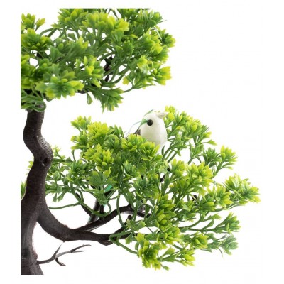 AKP bonsai plant Green Artificial Tree Plastic - Pack of 1