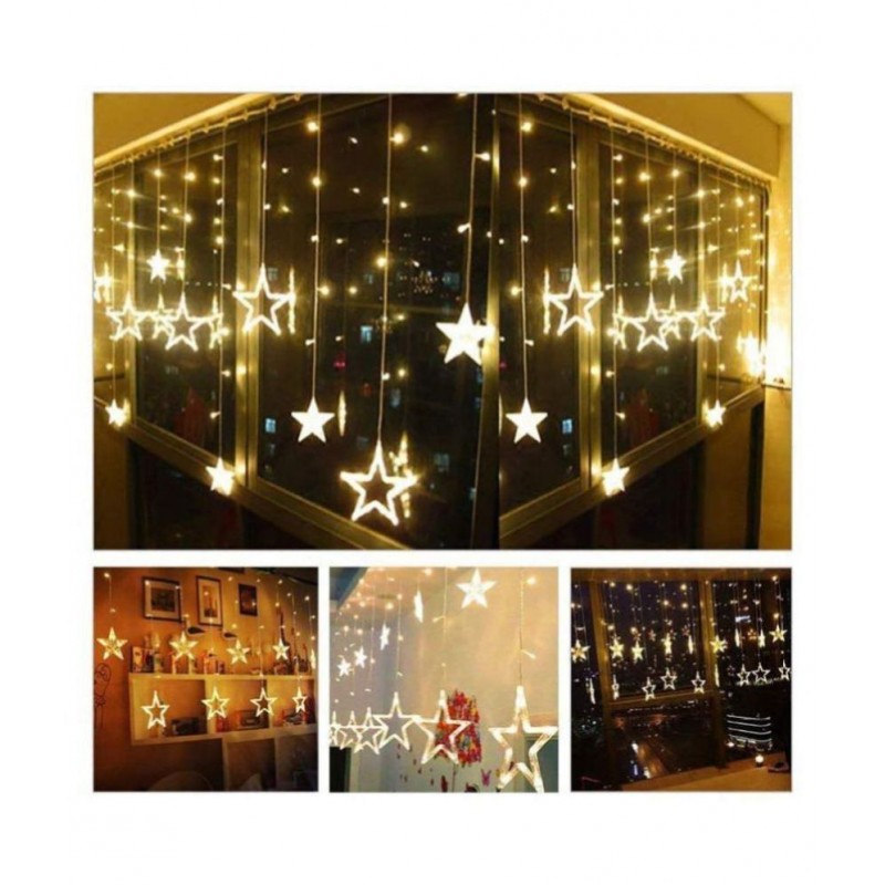 AMG Star Led Light 10 Stars String Lights Yellow