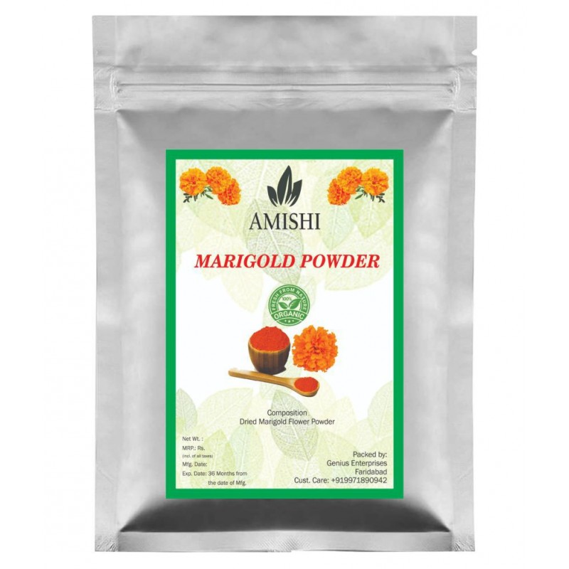 AMISHI 100 Gram, Marigold Powder Powder 100 gm Pack Of 1