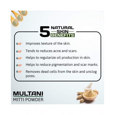 AMISHI 250 Gram, Multani Mitti Powder Powder 250 gm Pack Of 1