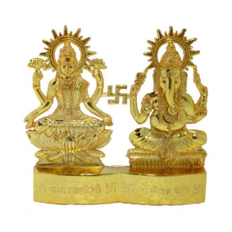 ANANYA ENTERPRISRE Laxmi Ganesh Brass Idol