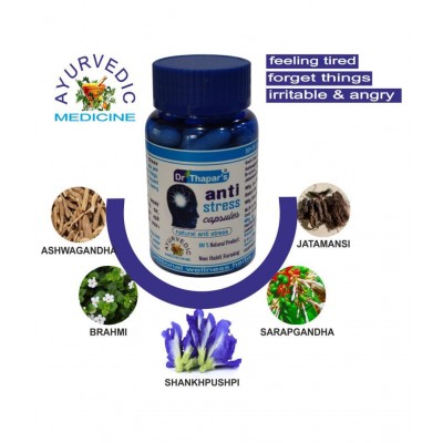 ANTI STRESS AYURVEDIC SAFE 50+10 FREE Capsule 500 mg ANTI STRESS AYURVEDIC SAFE 50+10 FREE Capsule 500 mg