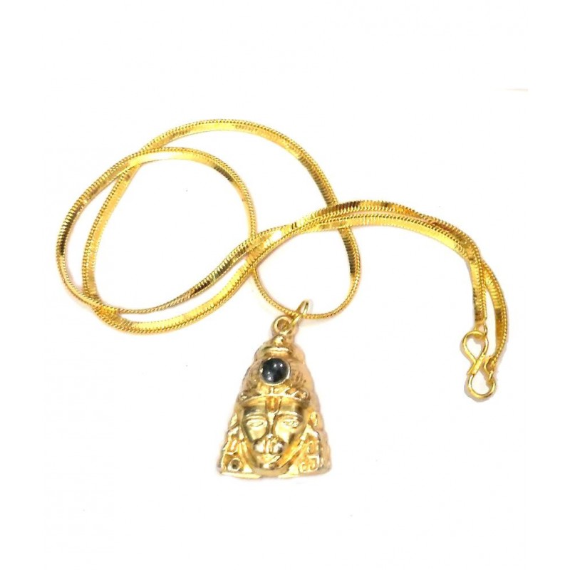 APDI Meripuja Mantra Siddh Hanuman Chalisha Yantra Locket with Gold Plated Chain
