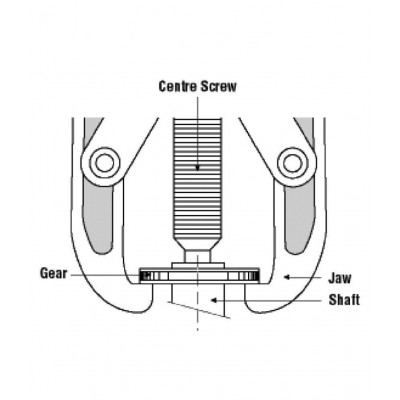 ARNAV-GEAR PULLER 4  INCH DROP FORGED STEEL 2 LEGS.