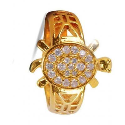 ASTRODIDI Brass Navratan Kachua Tortoise Meru Ring Adjustable For Men and Women