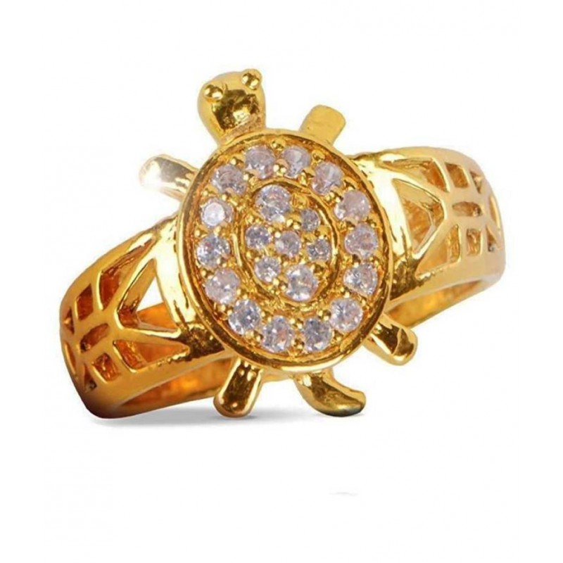 ASTRODIDI Brass Navratan Kachua Tortoise Meru Ring Adjustable For Men and Women