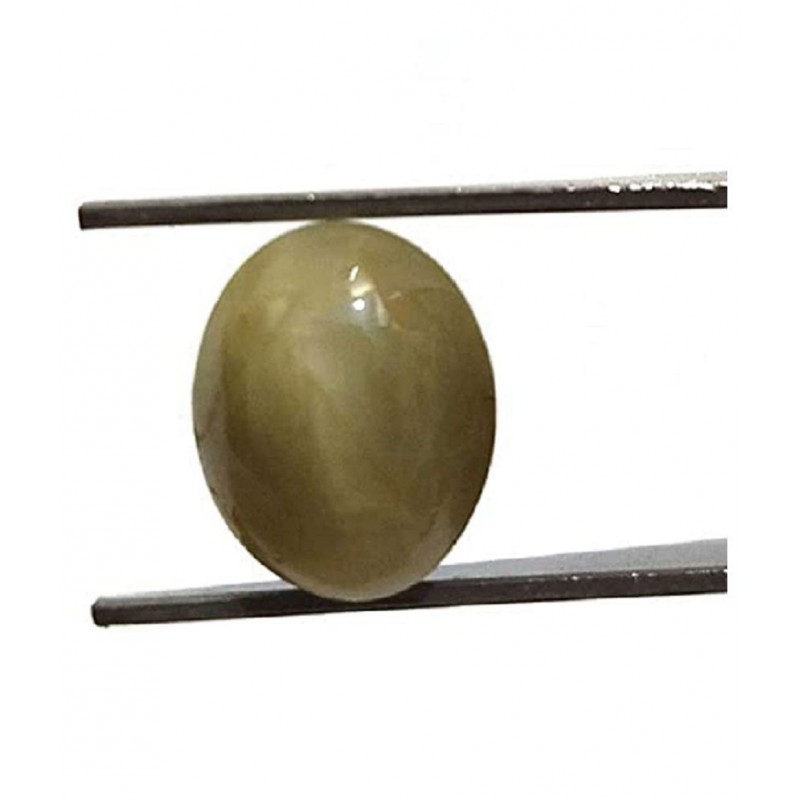 ASTRODIDI Natural Cat's Eye Gemstone Lehsunia Stone (5 Ratti To 6 Ratti) Lab Certified
