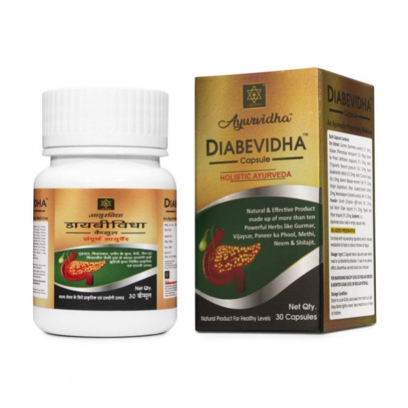 AYURVIDHA DIABEVIDHA Capsule 30 no.s Pack Of 1 AYURVIDHA DIABEVIDHA Capsule 30 no.s Pack Of 1