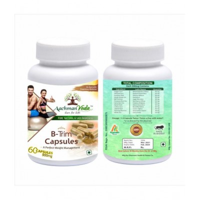 Aachman Veda A Perfect Weight Management B-Trim 60 Capsules 500Mg