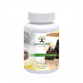 Aachman Veda Pure Extract Shilajit 60 Capsules 500Mg