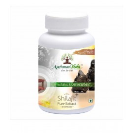 Aachman Veda Shilajit+ Pure Extract Ashwagandha With Safed Musli 60 Capsules 500Mg