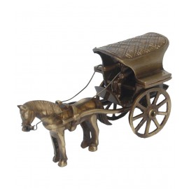 Aakrati Beautiful Horse Cart In Antique Finish