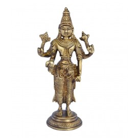 Aakrati Vishnu Brass Idol