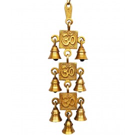 Aakrati Yellow Brass Decorative Bells - Pack of 1