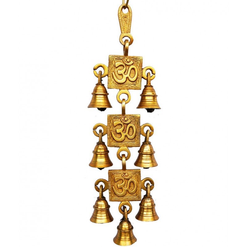 Aakrati Yellow Brass Decorative Bells - Pack of 1