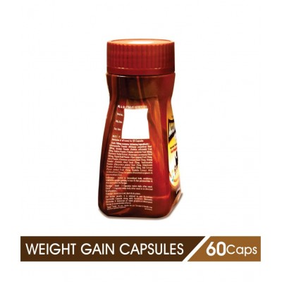Accumass Weight Gain Capsules 60Caps, Pack of 5 (Ayurvedic Weight Gainer for Men & Women)